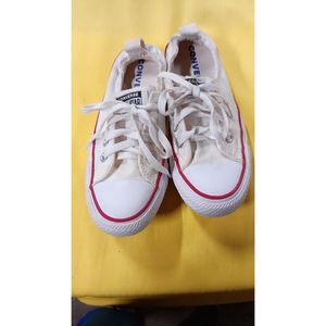 All Star Converse women's White with red and blue stripe